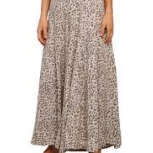 Petal + pup Selby High Waist Wide Leg Pants animal print cheetah leopard S